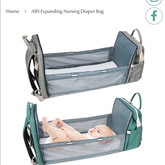 AIFI Expanding Nursing Diaper Bag - Picture 3 of 6